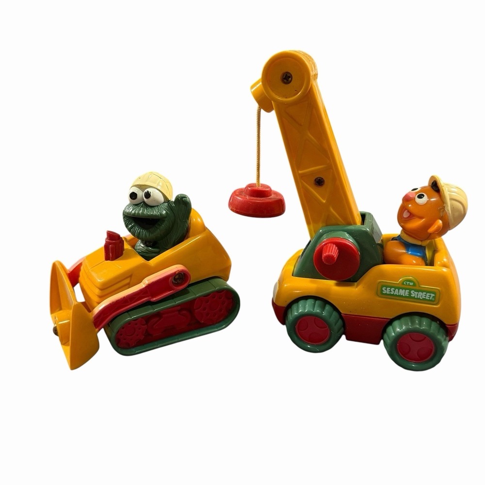Sesame Street Figure Tyco Vehicle‎ Lot Ernie Cookie Monster